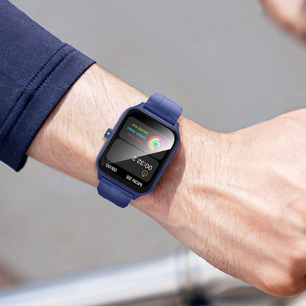 Montre connectée HOCO Y27 – Écran 1,95" TFT – Appels Bluetooth – IPX4 – Bleue