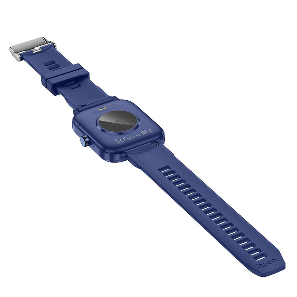 Montre connectée HOCO Y27 – Écran 1,95" TFT – Appels Bluetooth – IPX4 – Bleue